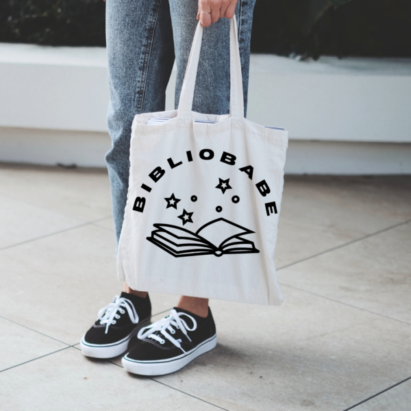 Bibliobabe-Tote Bag (White)